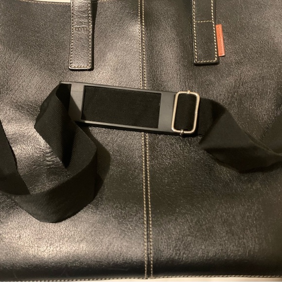 Frank Daniel Black Leather Men's Bag - Picture 2 of 16